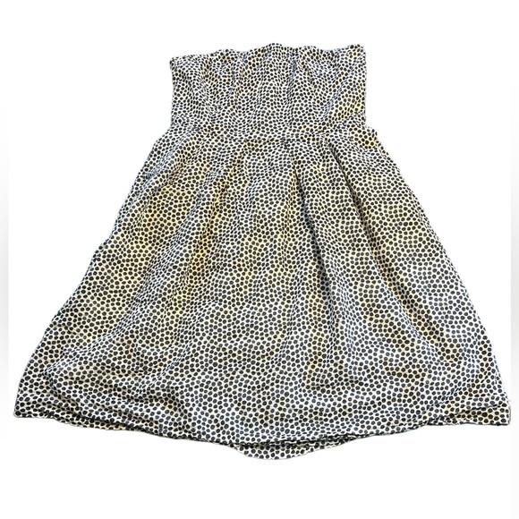 J Crew Strapless Polka Dot Dress Size 8 - Picture 1 of 12